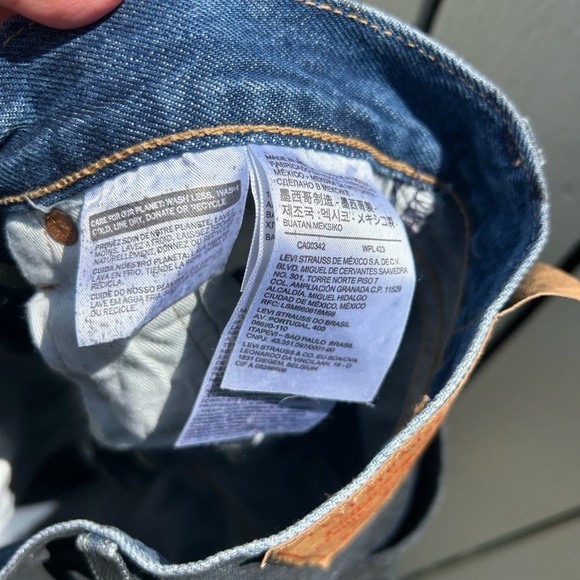 Denim Tears X Levi's 501 Red Clay Cotton Wreath Jeans Size 27 - Picture 6 of 9